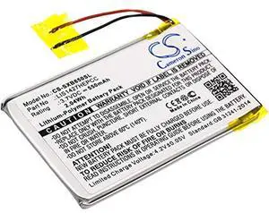 Cameron Sino Battery for MDR-XB650BT, MDR-XB950B1, MDR-XB950BT, NW-A25, NW-A26, NW-A27, NWZ-E463, NWZ-E464, NWZ-S764 550mAh