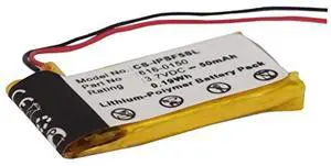 Cameron Sino Battery for iPOD shuffle 4th, iPOD shuffle 5th, Ipod shuffle 5th generation, pod shuffle 4th generation PN: 616-0150, 616-0548 50mAh / 0.19Wh