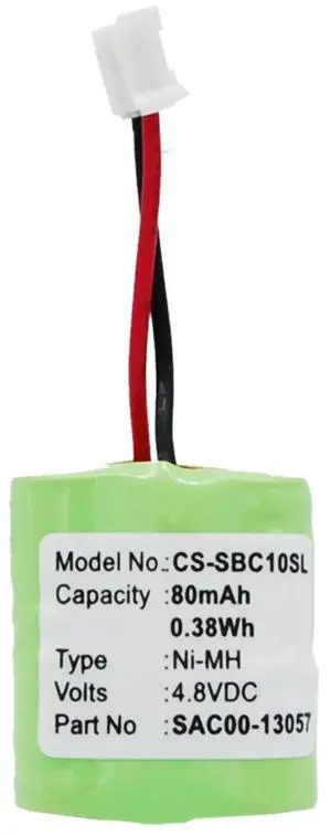 Cameron Sino Battery for SportDOG SBC-10R bark collar, NoBark 10R, SCB-10R 80mAh / 0.38Wh