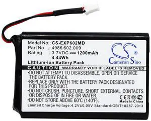 Cameron Sino Battery for Eppendorf Multipette E3, Multipette E3x, Repeater E3, Repeater E3x, Stream, Xstream, Xstream Repeaters PN:Eppendorf 022462407, 4986 602.009 1200mAh / 4.44Wh