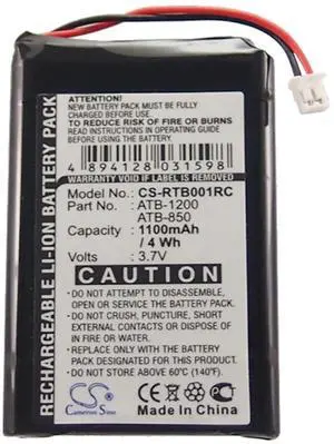 Cameron Sino Battery for RTI T2B, T2C, T2Cs, T3 PN:RTI ATB-1200 1100mAh / 4.07Wh