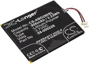 Cameron Sino  battery for  53-014490, B07DLPWYB7, J9G29R, Kindle 10th, Kindle 10th Gen 2019, Kindle Basic 10th Generation, Kindle Touch 2019 PN. 26S1019, 58-000226  900mAh / 3.33Wh