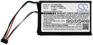 Cameron Sino Battery for Garmin 010-01161-00, 010-020229-00, Edge 1000, Edge Explore PN:Garmin 361-00035-15, DI44EJ18B60HK 1200mAh / 4.44Wh Cameron Sino Battery for Garmin 010-01161-00, 010-020229-00, Edge 1000, Edge Explore PN:Garmin 361-00035-15, DI44EJ18B60HK 1200mAh / 4.44Wh