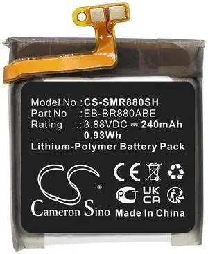 Cameron Sino Battery for Galaxy Watch 4 40mm, Galaxy Watch4 Classic 42mm, SM-R865U, SM-R880, SM-R880N, SM-R880NZSAXAA, SM-R880NZSCXAA, SM-R885, SM-R885U, SM-R885UZSAXAA 240mAh