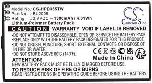 (10-Pack) 1300mAh / 4.81Wh Battery for PD355, PD365, PD365LF, PD375, PF355LF PN: BL2009 (10-Pack) 1300mAh / 4.81Wh Battery for PD355, PD365, PD365LF, PD375, PF355LF PN: BL2009
