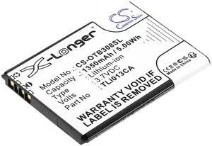 CS Replacement Battery for Alcatel OneTouch 3082X,OT-3082 PN:TLi013CA 1350mAh / 5Wh CS Replacement Battery for Alcatel OneTouch 3082X,OT-3082 PN:TLi013CA 1350mAh / 5Wh