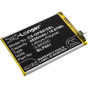 CS Replacement Battery for Oppo Realme 8,Realme Q3,Realme Q3I,RMX3085 PN:BLP841 4850mAh / 18.67Wh CS Replacement Battery for Oppo Realme 8,Realme Q3,Realme Q3I,RMX3085 PN:BLP841 4850mAh / 18.67Wh