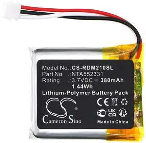Battery for Rode Wireless Go II, 0442-0053-01, NTA552331   3.80V 380mAh / 1.44Wh