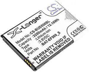 Cameron Sino Battery for Bluebird EF500, EF500R, EF501, EF501R PN:Bluebird BAT-EF500_S 3200mAh / 12.16Wh