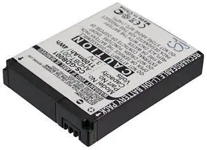 1100mAh Replacement Battery for HD Helmet Hero, HD Hero, HD Hero 2, HD Hero 960, HD Hero Naked, Hero, Hero 2 HD2-14, Hero HD 1080p Digital Cameras PN: ABPAK-001, AHDBT-001, AHDBT-002
