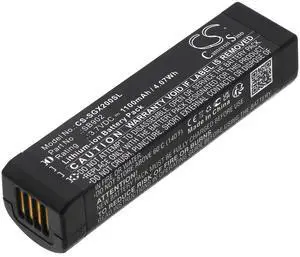 Replacement Battery for SHURE GLX-D Digital Wireless Systems, GLXD1, GLXD2, MXW2 PN:SHURE SB902, SB902A 1100mAh / 4.07Wh