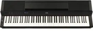 Yamaha PS500 88-key Smart Digital Piano w/Stream Lights Technology, PA500C Power Adapter and FC4A Sustain Pedal, Black
