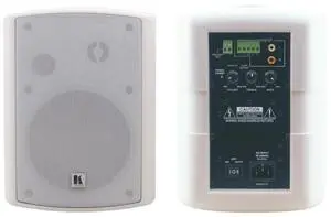 Kramer 2x30 Watt Powered On-Wall Speaker System Pair of Stereo 2x30W RMS - White