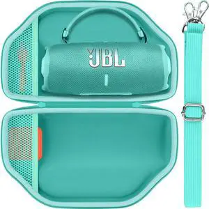 Baval Hard Portable Case Compatible with JBL Charge 6/Charge 5 Portable Waterproof Bluetooth Speaker(Teal Case)