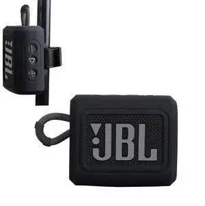 Hermitshell Hard Travel Case for JBL Go 3 / Go 4 Portable Bluetooth Speaker (Coal, Silicone Case)
