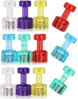 Mr. Pen- Magnetic Push Pin, 12 Pack, Assorted Color, Magnets for Whiteboard, Colored Magnets, Magnetic Pins