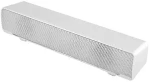 Soundbar,Professional Computer Speakers Multi-Function Stereo Surrounding Deep Bass Sound USB Wired Indoor Music Player Box 3.5mm Input for PC Cellphones (White)