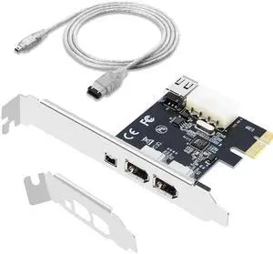 Firewire Card,Internal Firewire Port Cards,1394A PCIE 4-Ports FireWire 400 Expansion Card for Windows Desktop PCs Firewire Card,Internal Firewire Port Cards,1394A PCIE 4-Ports FireWire 400 Expansion Card for Windows Desktop PCs