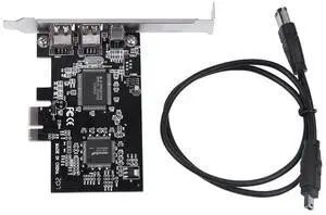 2.5Gbps PCI E PCI Express FireWire 1394a IEEE 1394 Controller Card with Firewire Cable 800Mbps Desktop Card Image Capture Card 2.5Gbps PCI E PCI Express FireWire 1394a IEEE 1394 Controller Card with Firewire Cable 800Mbps Desktop Card Image Capture Card