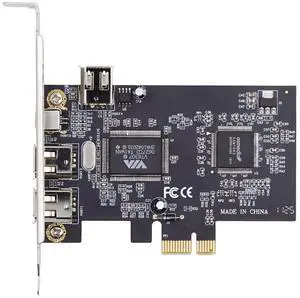 Xiwai PCI-E 1X 4X 16X to IEEE 1394a Firewire 400 Capture Card 6Pin and 4Pin 4 Ports PCI Express Card IEEE-1394 400Mbps Adapter for Windows Mac Os Linux Xiwai PCI-E 1X 4X 16X to IEEE 1394a Firewire 400 Capture Card 6Pin and 4Pin 4 Ports PCI Express Card IEEE-1394 400Mbps Adapter for Windows Mac Os Linux