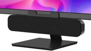 OGUPGX Computer Speakers for Desktop Pc, Monitor Speakers for Laptop,Pc Speakers with Loud Sound,Volume Control Easily Clamps to Monitors(USB-C to USB Adapter Included) (Black)