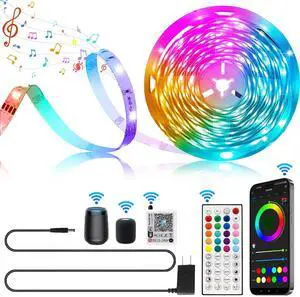Ledagic Smart WiFi LED Lights for Bedroom, 60ft, 540LEDs, Music Sync, Color Changing, App & Remote Control, Compatible with Alexa & Google Assistant, LED Strip Lights, Room Decor