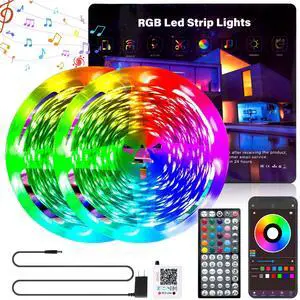 Ledagic Led Lights for Bedroom 100ft Color Changing RGB Led Strip Lights Music Sync, DIY Led Light Strip with Remote and App Control, Dimmable Led Lights for Room Party Home Decor Cool Things(1*100ft)