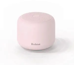 Bobtot Portable Bluetooth Speakers with Strap Easy to Carry, Wireless IPX5 Waterproof Mini Speaker with Loud Stereo Sound, 20 Hours Playtime, Rechargeable Battery, Built-in Microphone, Pink