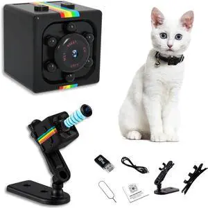 Hidden Camera Mini Spy Camera 1080P Camera,Tiny Camera with Night Vision and Motion Detection,Portable Small Nanny Cam,Home Security Cameras for Pet/No WiFi Needed
