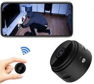 senri Mini Security Camera, 1080P HD WiFi Home Indoor Outdoor Camera for Baby/Pet/Nanny, IP Camera Remote Viewing for Security with iOS,Android Phone APP(Video Only)