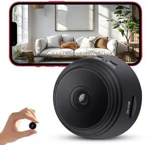 Hidden Camera,1080P HD WiFi Mini Nanny Cam with Night Vision & Motion Detection - Indoor/Outdoor Wireless Security Spy Cameras for Home, Car, Baby & Pet Monitoring-Upgraded A9