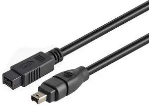 Herfair Firewire Cable IEEE 1394 9Pin to 4Pin Wire Firewire 800 to 400 Cable for DV Camera Camcorder (6ft, 9Pin Firewire 800 to 4Pin Firewire 400)