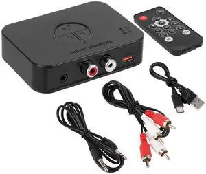 M2R Bluetooth 5.4 Audio Receiver 3.55mm RCA Bluetooth Adapter for Stereo Wireless Audio Receiver/USB Flash Drive/NFC One Touch Connection for Home and Car Stereo System Speakers M2R Bluetooth 5.4 Audio Receiver 3.55mm RCA Bluetooth Adapter for Stereo Wireless Audio Receiver/USB Flash Drive/NFC One Touch Connection for Home and Car Stereo System Speakers