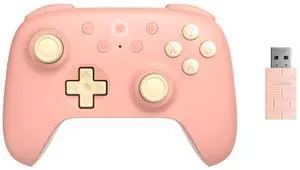 8BitDo Ultimate 2C Wireless Controller for Windows PC and Android, with 1000 Hz Polling Rate, Hall Effect Joysticks and Triggers, and Remappable L4/R4 Bumpers (Peach)