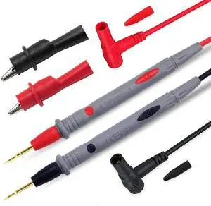 TKDMR 1000V 20A Ultra-Sharp Multimeter Meter Tester Needle Point 35 / 90 cm Gold-Plated Test Probe Lead