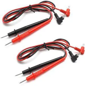 BokWin 2pairs 71cm/28 Long Banana Plug Multimeter Probe Test Lead Cable Digital Laboratory Multimeter Voltmeter Test Lead Probe Wire Cable 1000VBlack Red