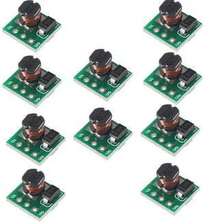 10 PCS 1.5V 1.8V 2.5V 3V 3.3V 3.7V 4.2V to 5V DC-DC Step Up Power Module Voltage Boost Converter Board 0.9-5V to 5V