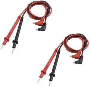 LDEXIN 2pairs 90cm/35 Long Digital Laboratory Multimeter Voltmeter Test Lead Probe Wire Cable Banana Plug Connector Black Red 1000V