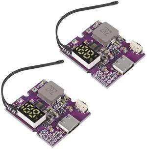 DWEII 2pcs 22.5W Power Bank Bidirectional Fast Charging Mobile Power Module Circuit Board with Digital/Light Type-C USB Suppor PD/QC3.0 2.0 Single C Port Digital DWEII 2pcs 22.5W Power Bank Bidirectional Fast Charging Mobile Power Module Circuit Board with Digital/Light Type-C USB Suppor PD/QC3.0 2.0 Single C Port Digital