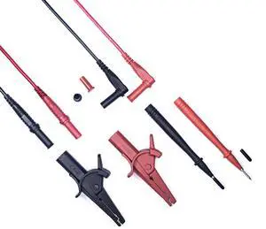 BOCEUC Multimeter Leads Kit with Heavy Duty Alligator Clips and Ultra-Sharp Test Probe Tips, CATIII 1000V/CATIV 600V, 10A Rated, for Electronics, Automotive, and Industrial Use