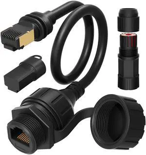 Starlink Ethernet Adapter Gen 3/Mini, Starlink Mini Cable Extension to RJ45 Coupler Waterproof Compatible with Starlink Gen 3 Dish and Router (1 Pack)