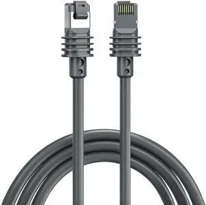 Uelkr for Starlink Gen 3 Replacement Cable 6FT/2M, Waterproof Outdoor Extension for Starlink Rectangular Satellite V3 Ethernet Cable