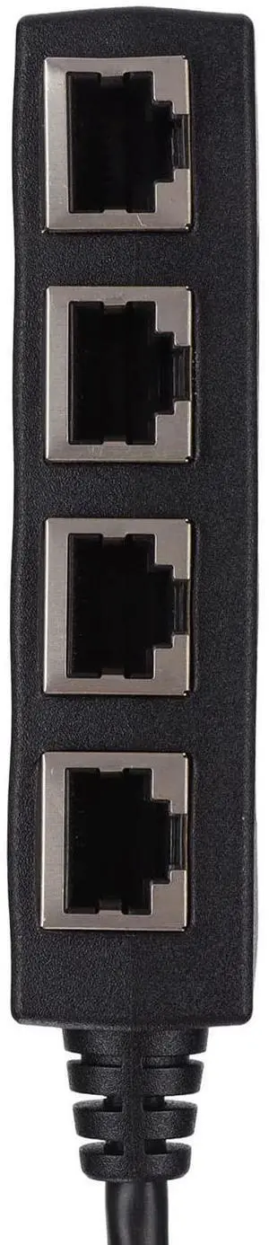 1 to 4 Port Ethernet Splitter Adapter (RJ45, CAT7)