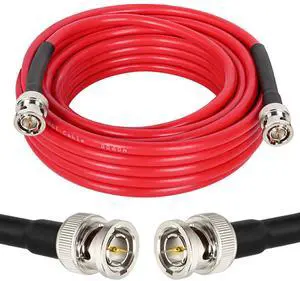 XRDS -RF 25FT SDI Cable - 75 Ohm RG59 BNC Male Cable for 4K 1080P 3G/6G HD SDI Camera Monitor Video Recorder SDI to HDMI Converter Splitter Security Camera