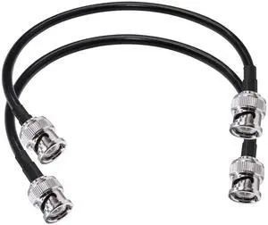 TUOLNK RG58 BNC Cable 50 ohm BNC Jumper, 12 inch (30cm) Low Loss BNC Male to BNC Male Extension Coax Cable for Antenna Analyzer, CB Radio, Security CCTV Camera(2pcs) TUOLNK RG58 BNC Cable 50 ohm BNC Jumper, 12 inch (30cm) Low Loss BNC Male to BNC Male Extension Coax Cable for Antenna Analyzer, CB Radio, Security CCTV Camera(2pcs)