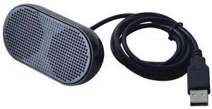 HONKYOB USB Mini Speaker Computer Speaker Powered Stereo Multimedia Speaker for Notebook Laptop PC(Black)