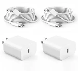 iPhone 17 16 15 Charger Fast Charging,20W Apple iPad USB C Fast Charger,2Pack 6ft USB C Wall Charger Block for iPhone 17/17 Air/17 Pro Max/16/16 Pro/16 Pro Max/15/15 Plus/15 Pro Max, iPad Pro/Mini