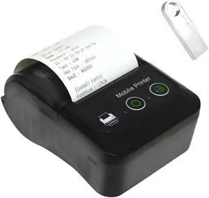 GZGYNADAST is NOT Compatible with iPhone iOS/IPAD/MAC,ONLY FIT Android/Windows,Bluetooth Thermal Receipt Printer 58mm,Wireless Portable mini Pocket Invoice Bill Ticket pos Printer for Small Business
