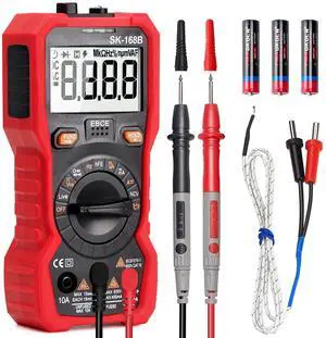 Digital Multimeter Tester, TRMS 4000 Counts Volt Meter Auto-Ranging Fast Tester, Measures Voltage Current Resistance Diodes Continuity Capacitance Frequency Live Wire Temperature with NCV by Beaquicy