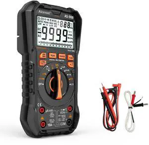 Aicevoos Multimeter Digital Multimeter, 9999 Counts DC AC Voltmeter and Ohm Volt Amp Tester, Auto-Ranging Fast Accurately Measures Voltage Current (DC/AC Current)